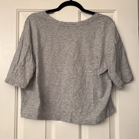 Aerie Crop Winter Dog Graphic T-Shirt S - Picture 2 of 3